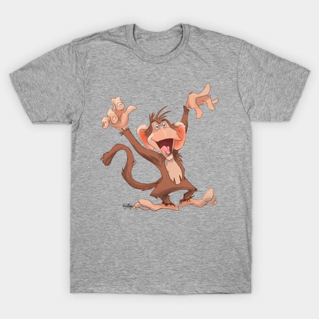 dancing monkey T-Shirt by Tony Morgan